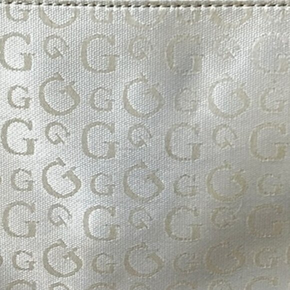 GUESS Pink Tan Brown Floral Patchwork Tote Bag Vegan Leather‎ Large Trendy - Picture 8 of 9